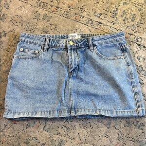 Princess Polly Blue Denim Mini Skirt